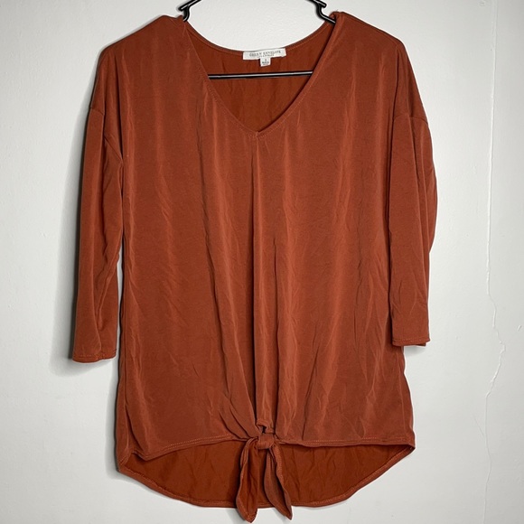 Green Envelope Tops - Green Envelope Los Angeles Tie Top